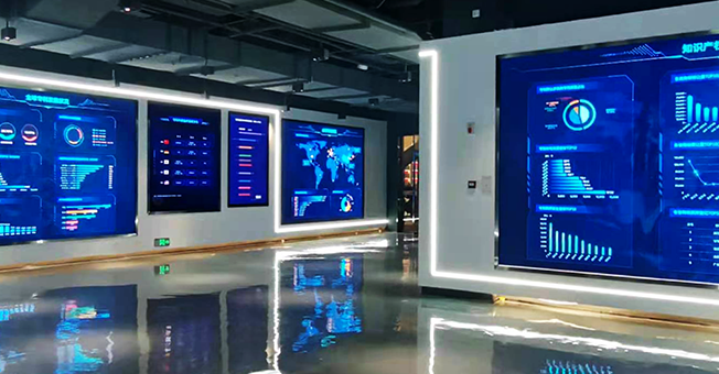 张家港中细软集团总部展厅多规格 LED 集中节造项目